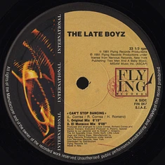 The Late Boyz - Can't Stop Dancing