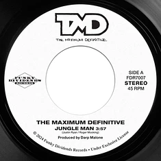 The Maximum Definitive & Soul Dwellas - Jungle Man / Feel The Vibe