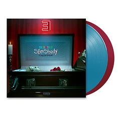 Eminem - The Death Of Slim Shady (Coup De Grâce) Indie Exclusive Clear Blue & Red Vinyl Edition w/ Alternate Artwork