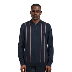 Fred Perry - Vertical Stripe Knitted Shirt