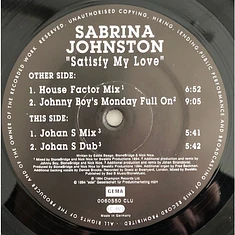 Sabrina Johnston - Satisfy My Love