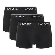 Lacoste - Stretch Logo Waist Trunks (Pack of 3)