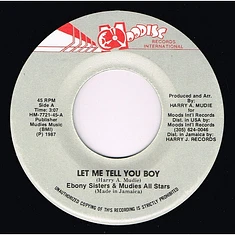 The Ebony Sisters & Mudies All Stars - Let Me Tell You Boy