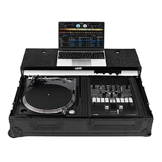 UDG - Ultimate Flight Case Single Turntable Battle / PLX-CRSS12 & 10"/12" Mixer Plus (Laptop Shelf, Trolley & Wheels)