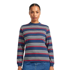 Beams Boy - Embroidery Stirpe Longsleeve Tshirt