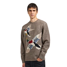 Beams Plus - Crew Intarsia Duck Pattern