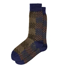 Anonymous Ism - Napping Checker Crew Socks