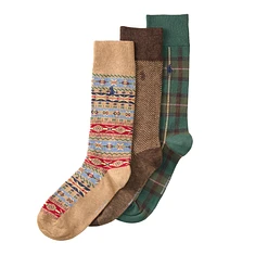 Polo Ralph Lauren - FA Crew Sock 3-Pack
