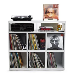 Record Box - Vinyl Record Storage - Schallplatten Hifi-Highboard (6x110 + HifiRack + Top- & Baseboard)