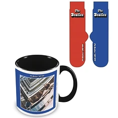 The Beatles - Red And Blue Mug & Sock Set
