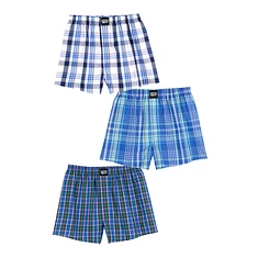 Lousy Livin Underwear - Organic Check Boxershorts 3 Pack