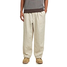 Beams Plus - 2 Pleats Relax Trousers Cotton Linen