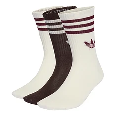 adidas - 3-Stripes Crew Socks (Pack of 3)