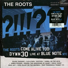 The Roots - The Roots Come Alive Too: DYWM30 Live At Blue Note NYC!' Black Vinyl Edition