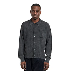 Brain Dead - Pigment Dye Long Sleeve Polo Sweater