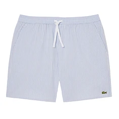 Lacoste - Striped Seersucker Swim Trunks
