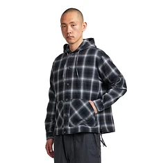 SEDAN ALL-PURPOSE - Ombre Plaid Hooded Shirt