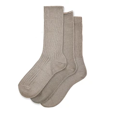 ROTOTO - Organic Daily 3 Pack Crew Socks