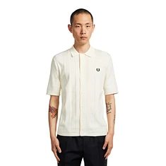 Fred Perry - Tonal Vertical Stripe Knitted Shirt