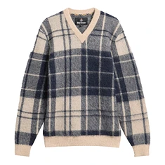 Barbour - Hunham Tartan V-Neck Knitted Jumper