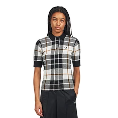 Fred Perry - Boucle Tartan Knitted Shirt