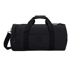 Fred Perry - Black Canvas Large Barrel Bag