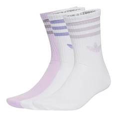 adidas - 3-Stripes Glitter Crew Socks (Pack of 3)