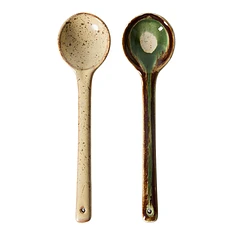 HKLIVING - 70s Ceramics: Serving Spoons (Set of 2)