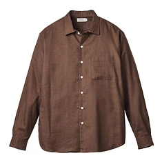 SEDAN ALL-PURPOSE - Micro Plaid Open Collar Shirt