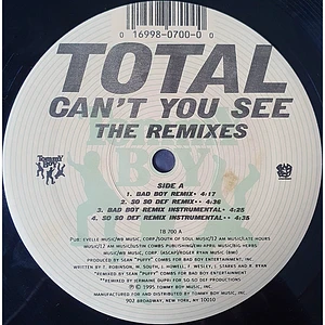 Total - Can't You See (The Remixes)