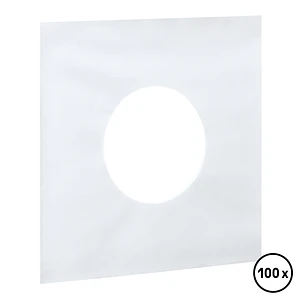 100x 7" Record Inner Sleeves - Innenhüllen (weiß)