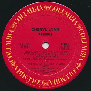 Cheryl Lynn - Preppie