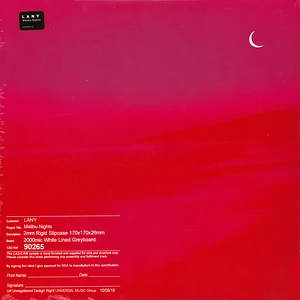 Lany - Malibu Nights Clear Vinyl Edition