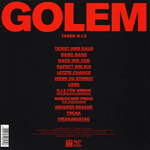 Tarek K.I.Z - Golem Red Vinyl Edition