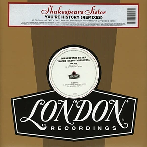 Shakespears Sister - You're History Remixes Record Store Day 2020 Edition