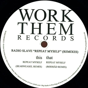 Radio Slave - Repeat Myself (Remixes)