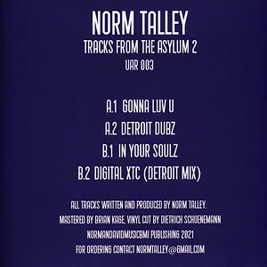 Norm Talley - Tracks From The Asylum 2