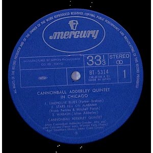 The Cannonball Adderley Quintet - In Chicago