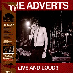 Adverts - Live & Loud!! Red Vinyl Edtion Record Store Day 2023 Edition