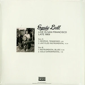 Sandy Bull - Live In San Francisco Late 1969