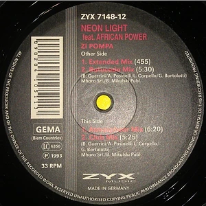 Neon Light Feat. African Power - Zi Pompa