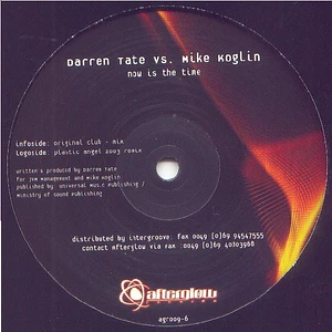 Darren Tate Vs. Mike Koglin - Now Is The Time