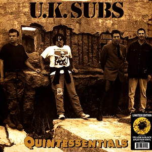 UK Subs - Quintessentials Yellow Black Splatter Vinyl Edition