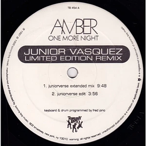 Amber - One More Night (Junior Vasquez Limited Edition Remix)