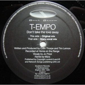 T-Empo - Don't Take The Love Away
