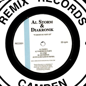 Al Storm & Diakronik - Warehouse Party EP