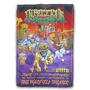 Suicidal Tendencies x Infectious Grooves - "The Warfield Theater" Wall Banner