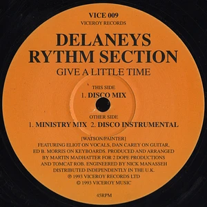 Delaney's Rhythm Section - Give A Little Time