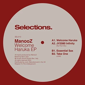 ManooZ - Welcome Haruka EP
