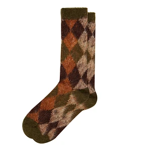 Anonymous Ism - Napping Argyle JQ Crew Socks